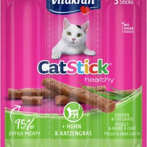 Letzte Chance Vitakraft Cat Stick Mini Hundhn/Katzengras3 Stück